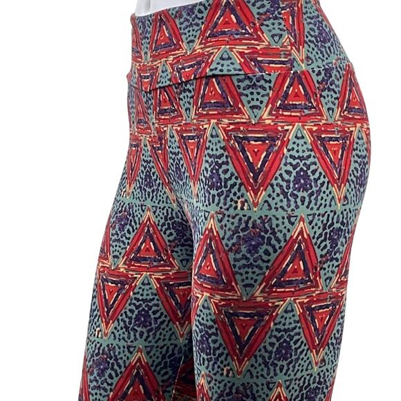 LuLaRoe Buttery Soft Comfort Leggings Size OS 2-10 Greens Rusts Reds Fall Colors - Picture 5 of 16
